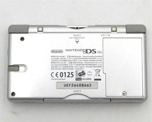 Nintendo DS Lite - Sølv - Konsol - SNR UEF26408665 (B Grade) (Genbrug)